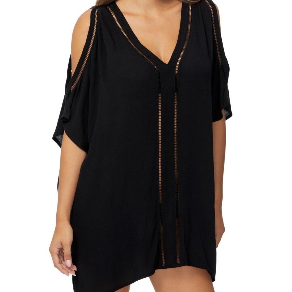 Raisins Samba Cold-Shoulder Cover-up Tunic - Picture 1 of 6